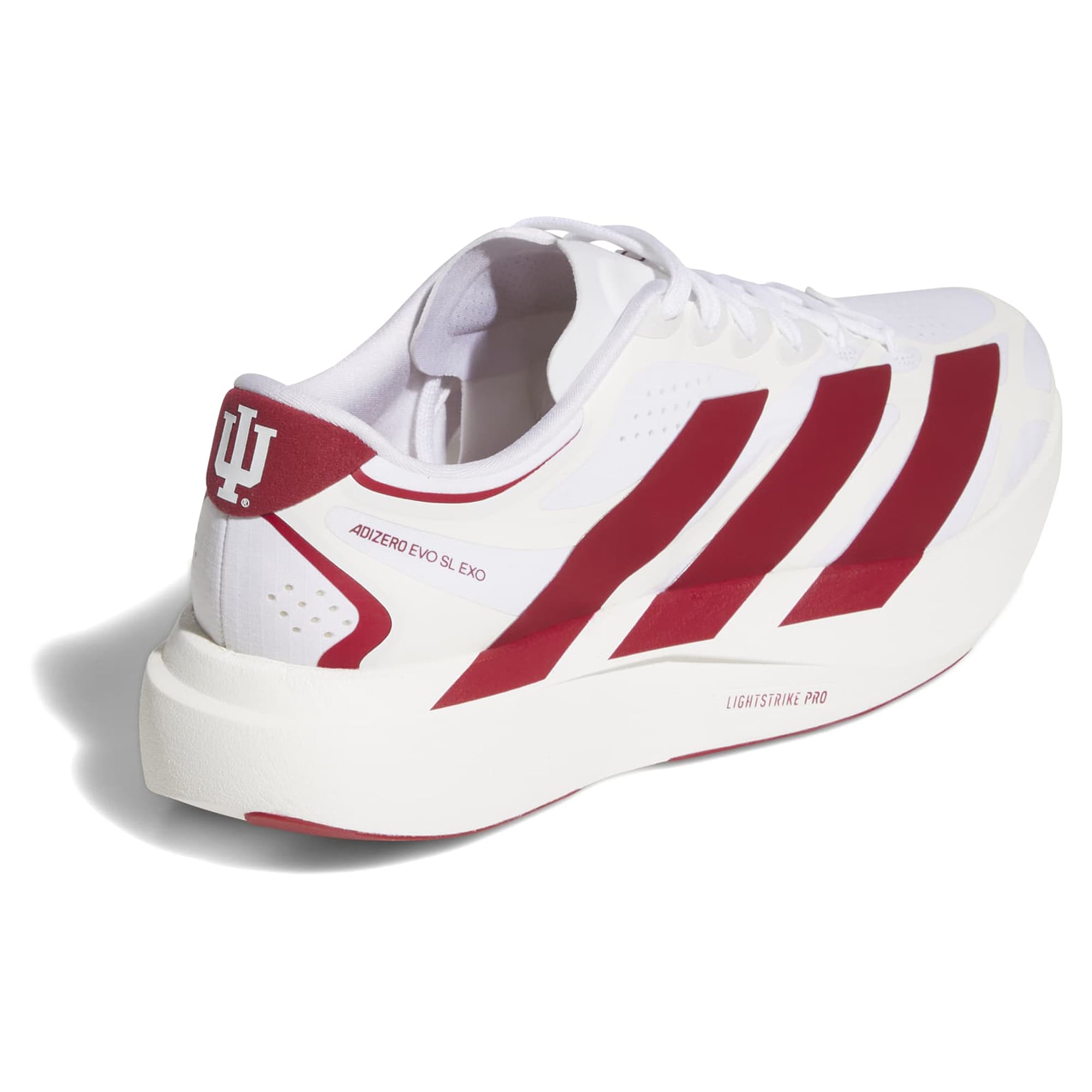 Unisex adidas White Indiana Hoosiers Adizero EVO SL EXO Sneakers