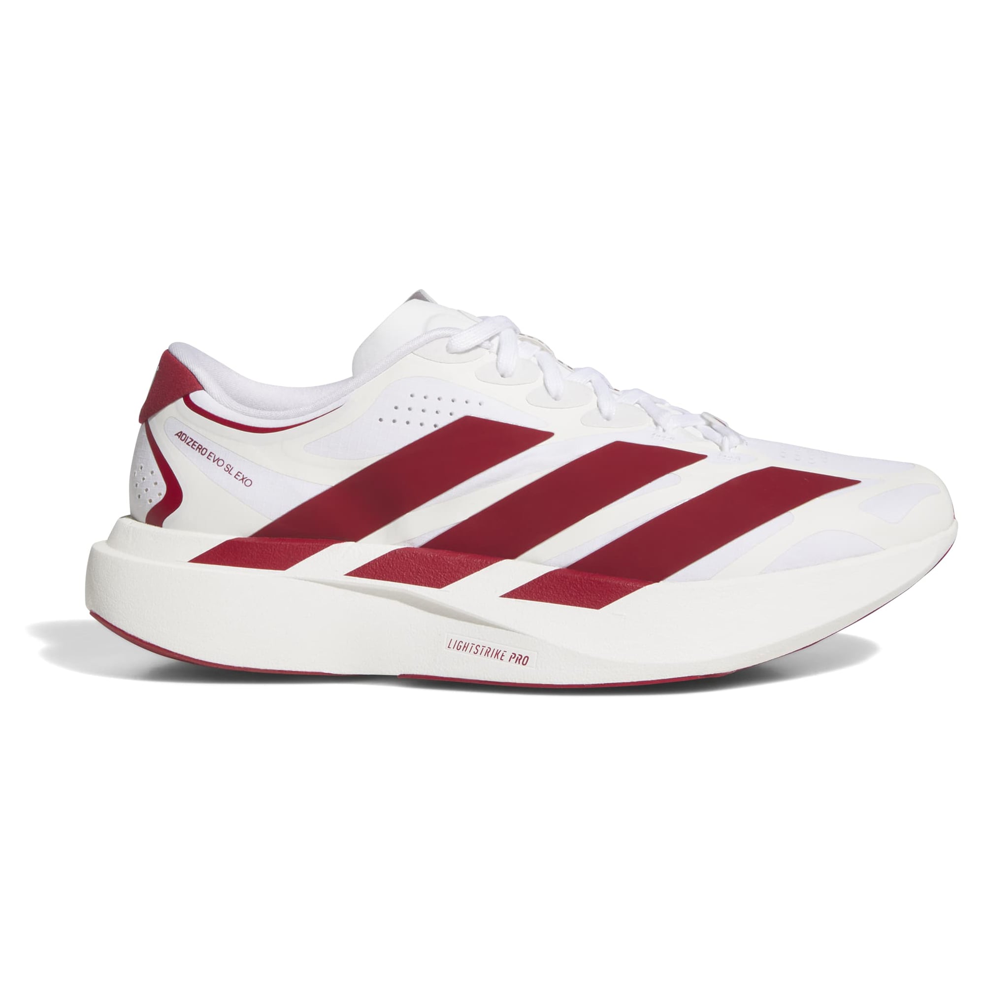 Unisex adidas White Indiana Hoosiers Adizero EVO SL EXO Sneakers