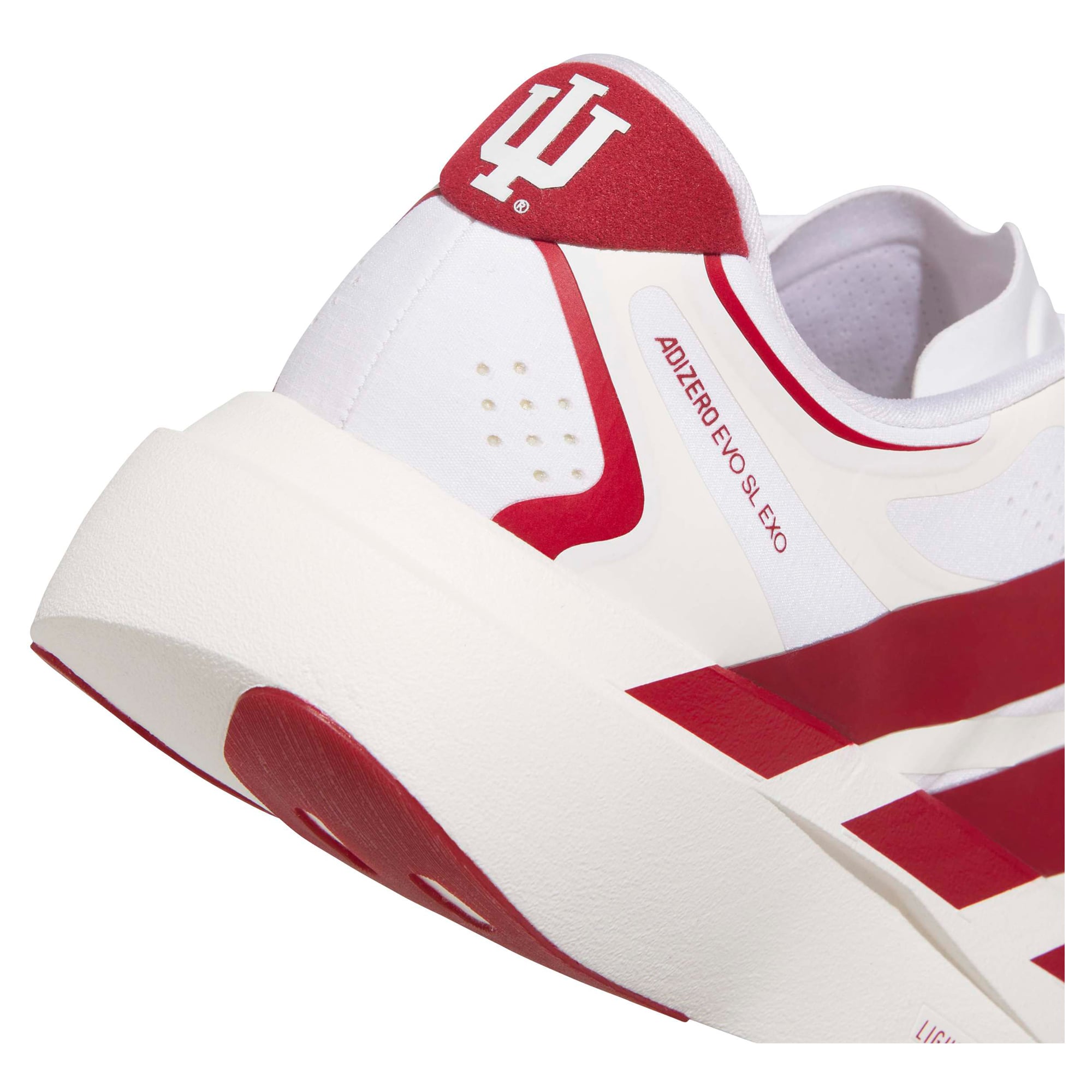Unisex adidas White Indiana Hoosiers Adizero EVO SL EXO Sneakers
