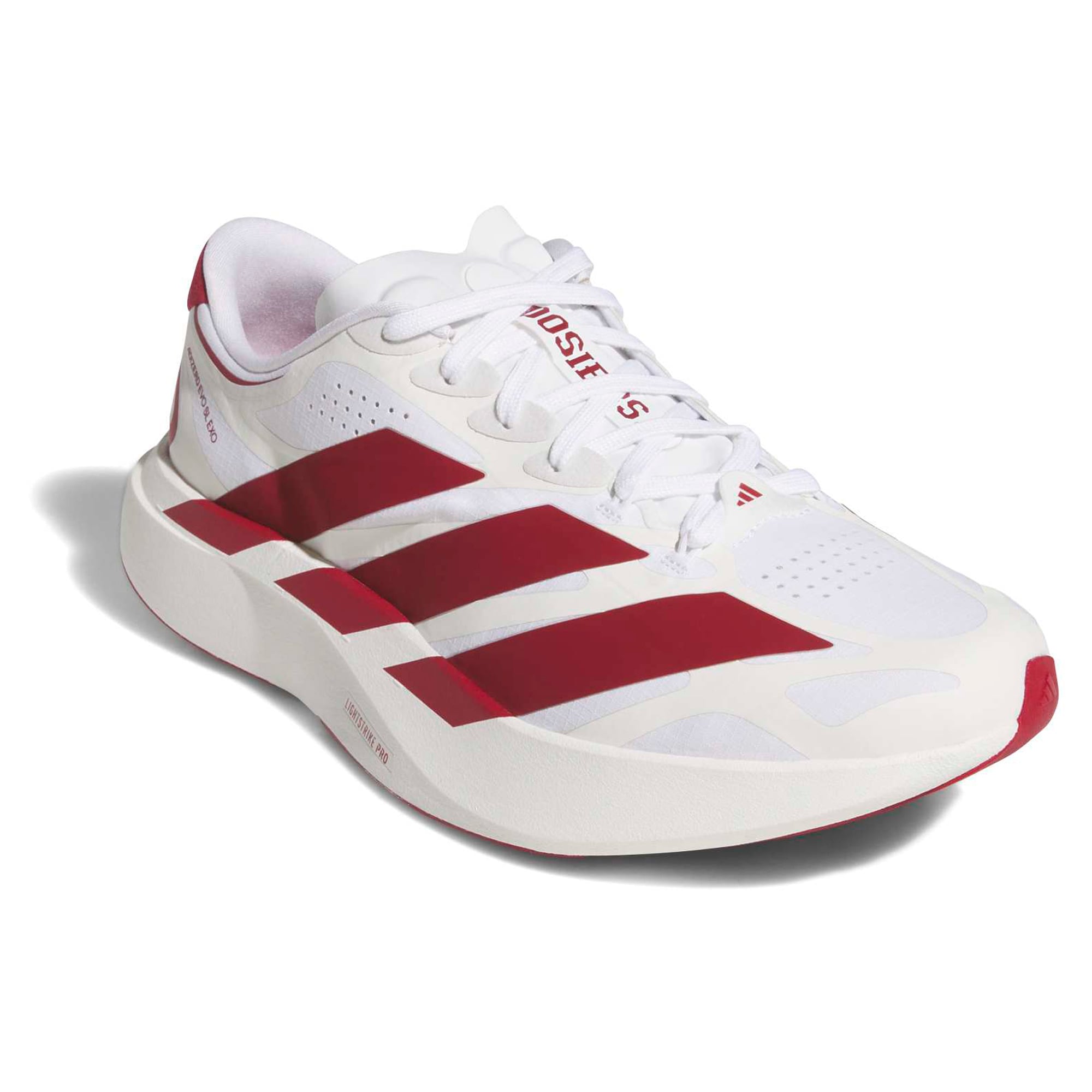 Unisex adidas White Indiana Hoosiers Adizero EVO SL EXO Sneakers