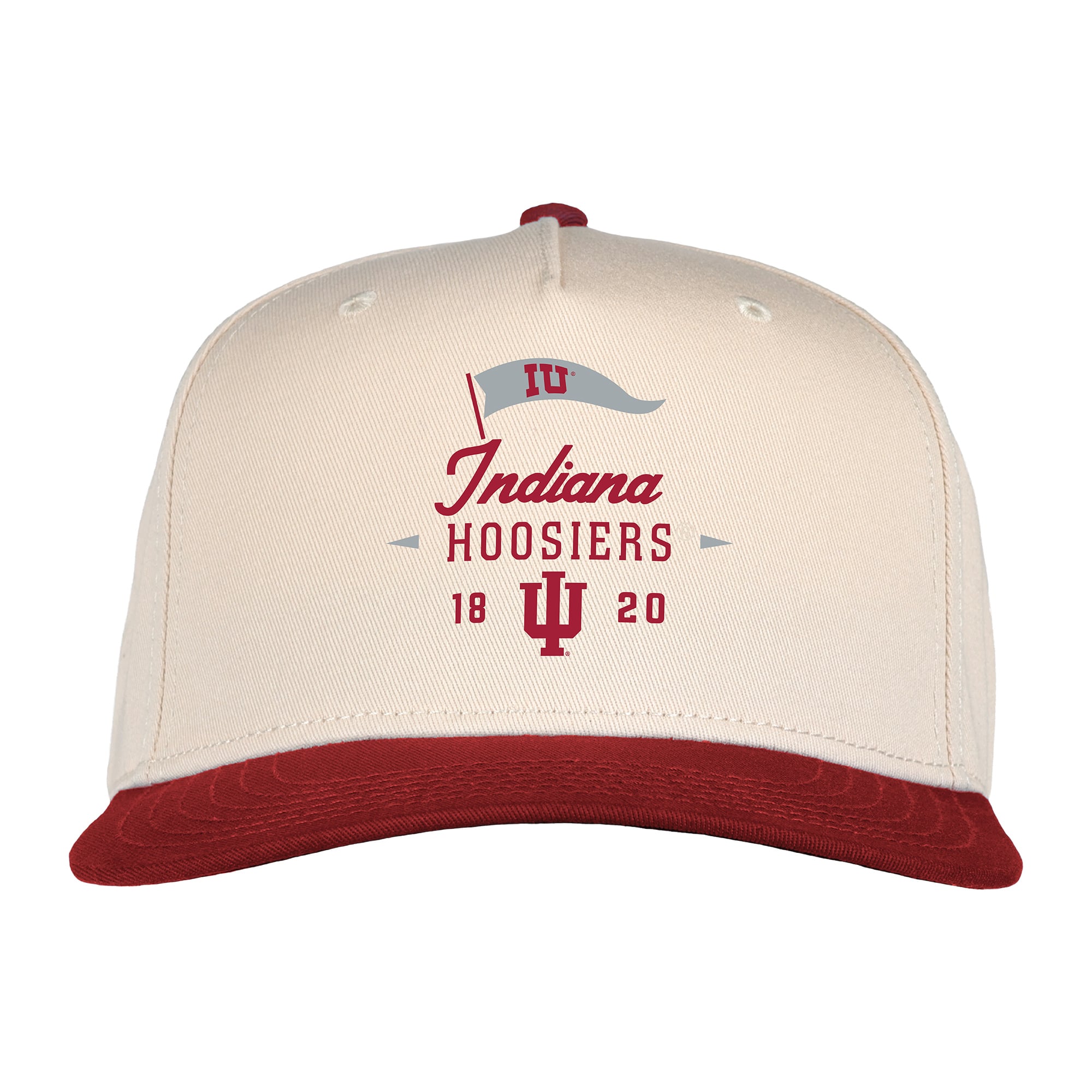 Casquette unisexe Ahead Cream Indiana Hoosiers The 1995 ajustable