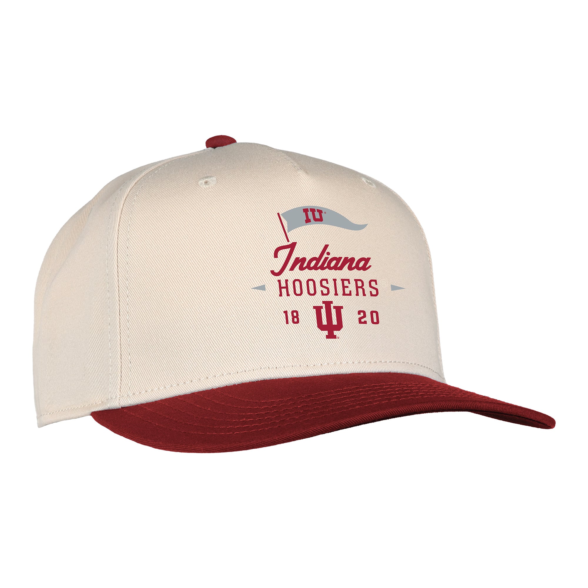Casquette unisexe Ahead Cream Indiana Hoosiers The 1995 ajustable