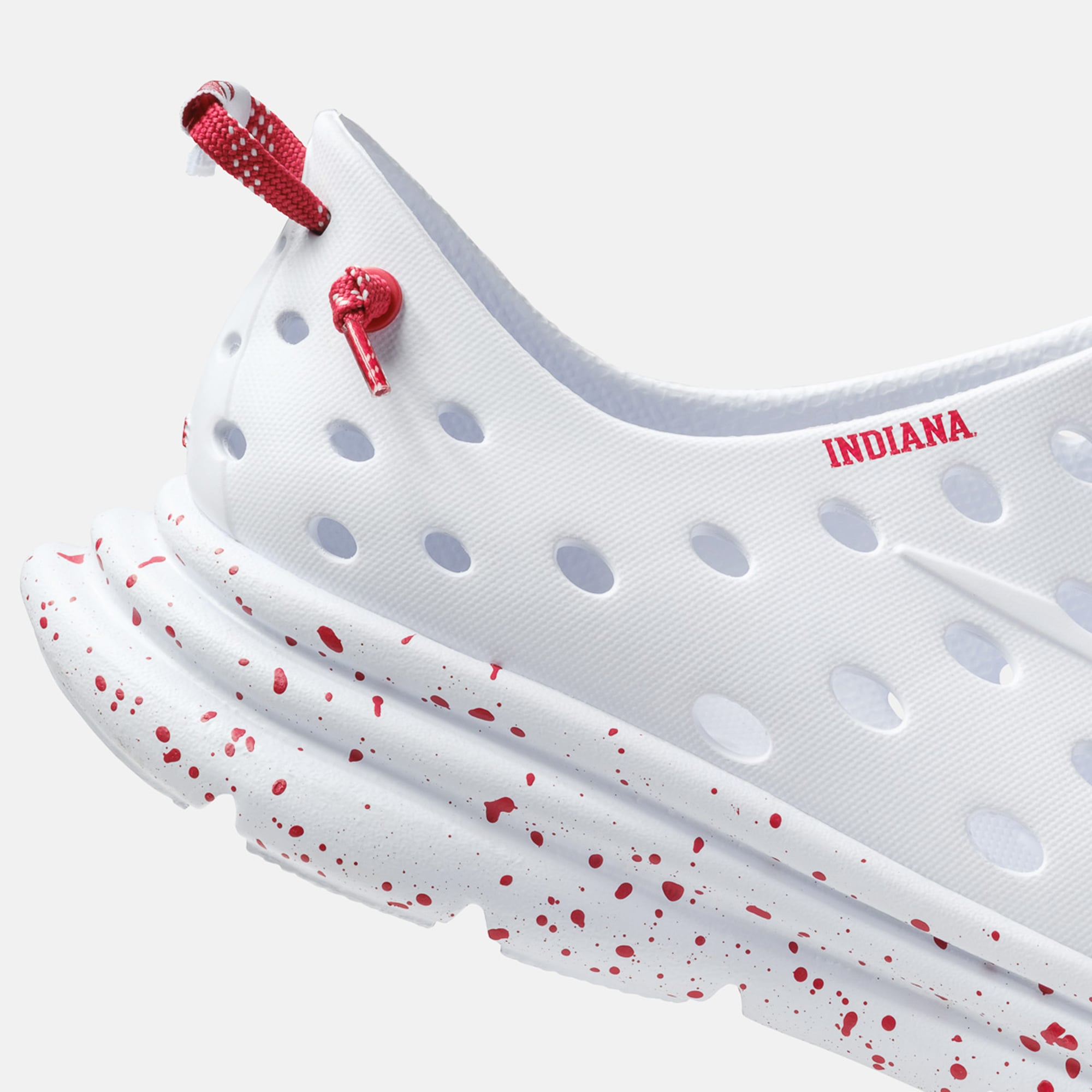 Chaussures unisexes Kane Footwear blanches Indiana Hoosiers mouchetées