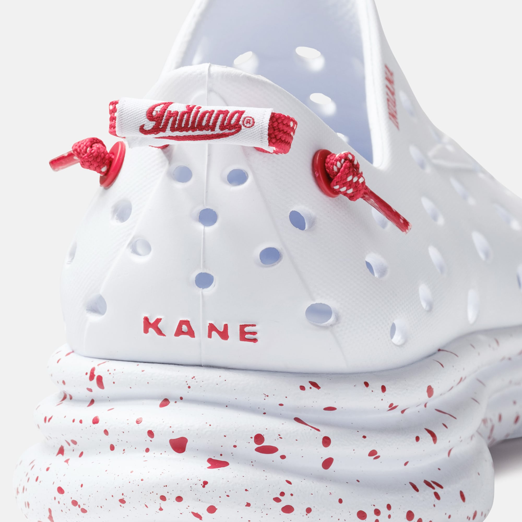 Chaussures unisexes Kane Footwear blanches Indiana Hoosiers mouchetées