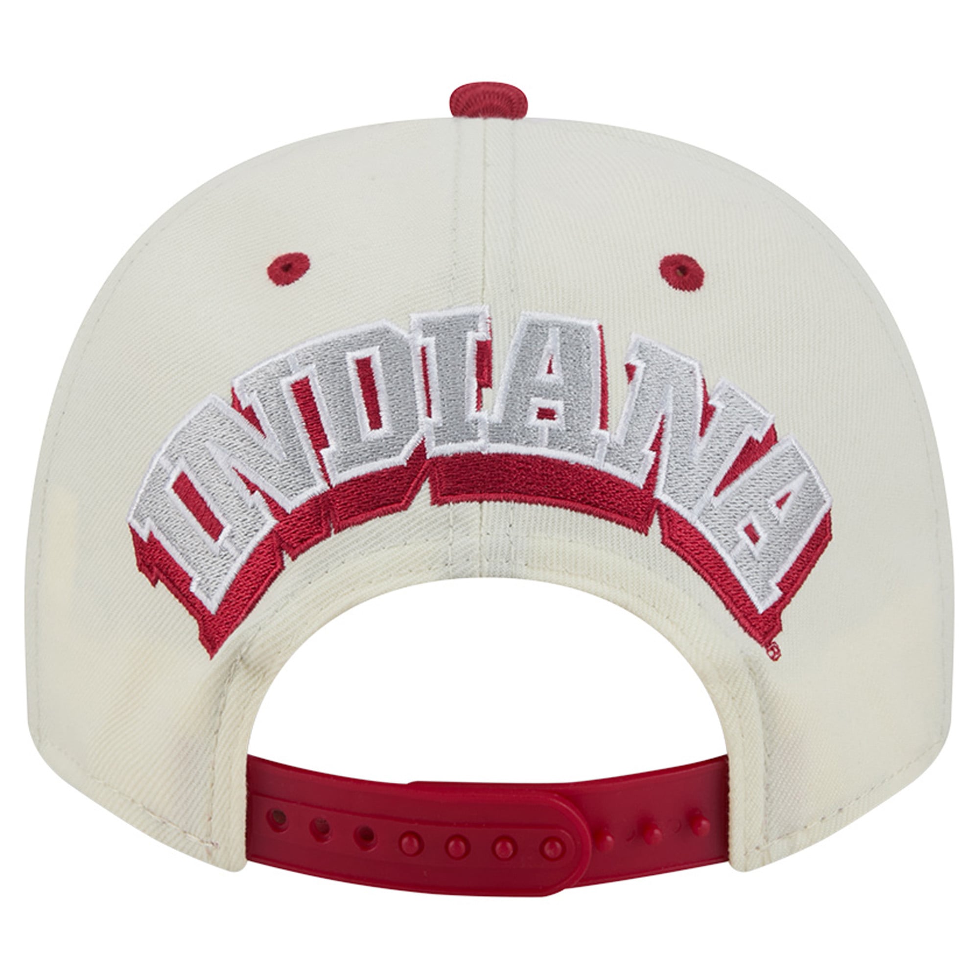 Unisex New Era White/Crimson Indiana Hoosiers A-Frame 9FIFTY Snapback Hat