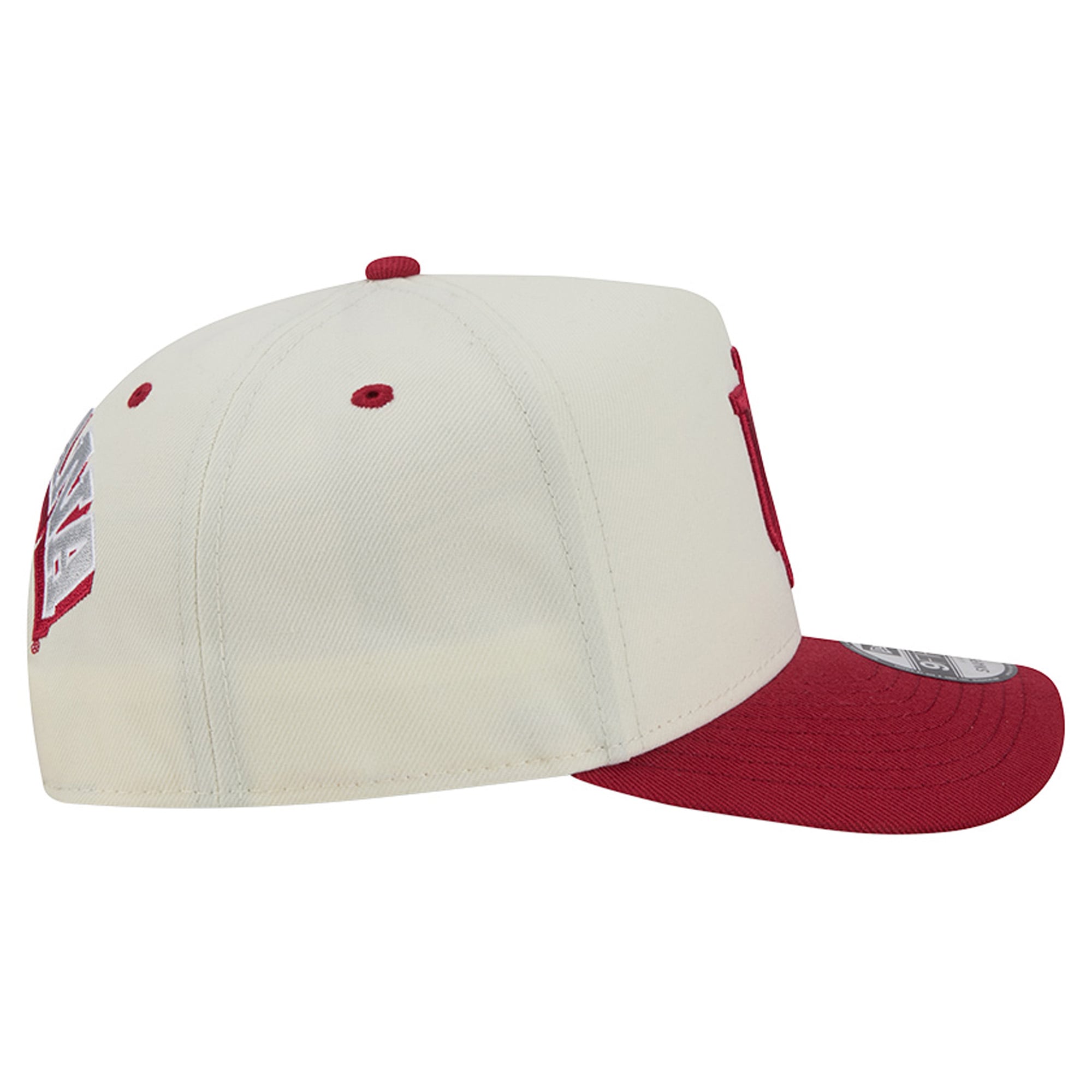 Unisex New Era White/Crimson Indiana Hoosiers A-Frame 9FIFTY Snapback Hat