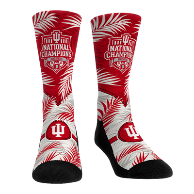 Indiana Hoosiers Rock Em Socks Unisex College Football Playoff 2025 National Champions Palms Crew Socks