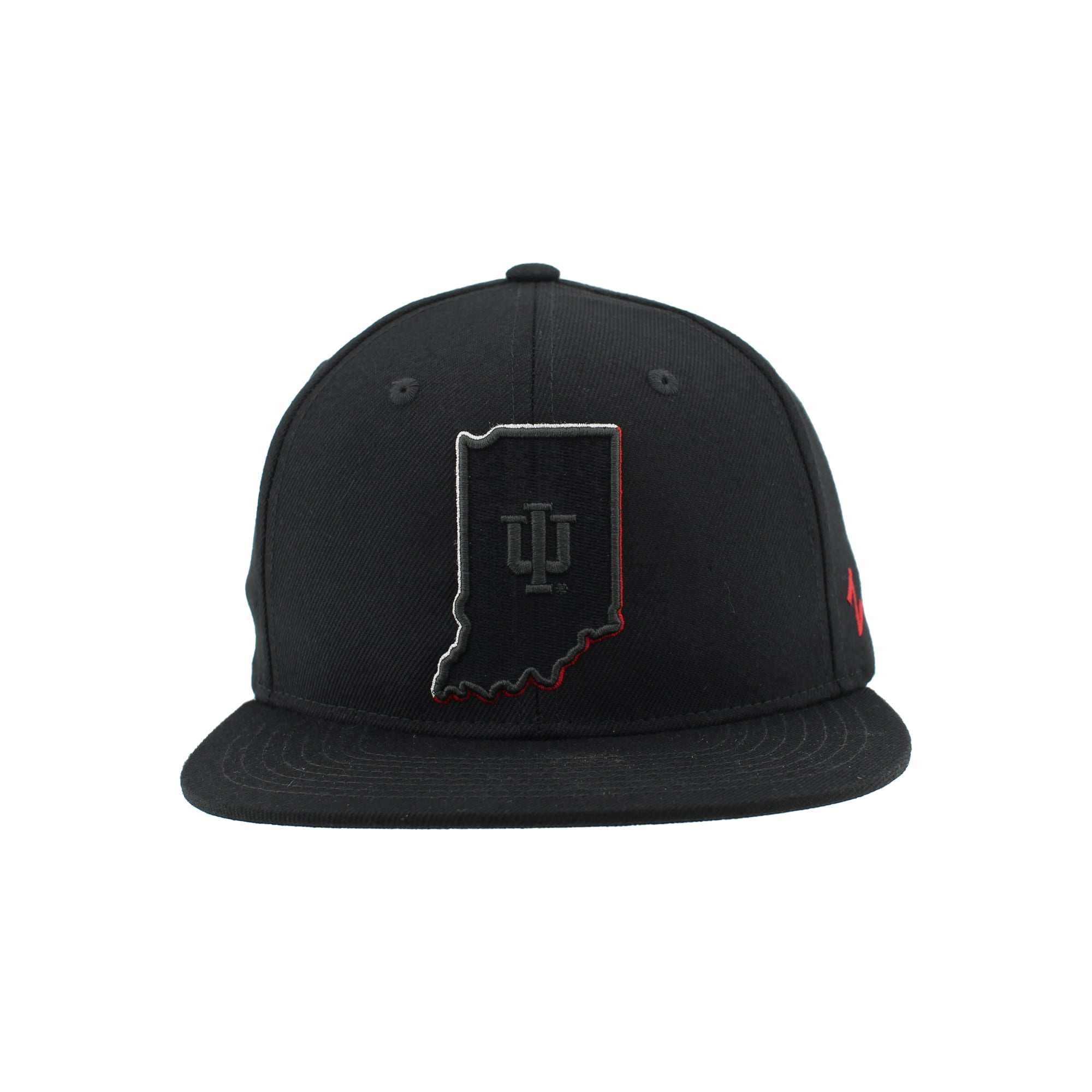 Casquette unisexe Zephyr Black Indiana Hoosiers Slice 3D Z11 Snapback