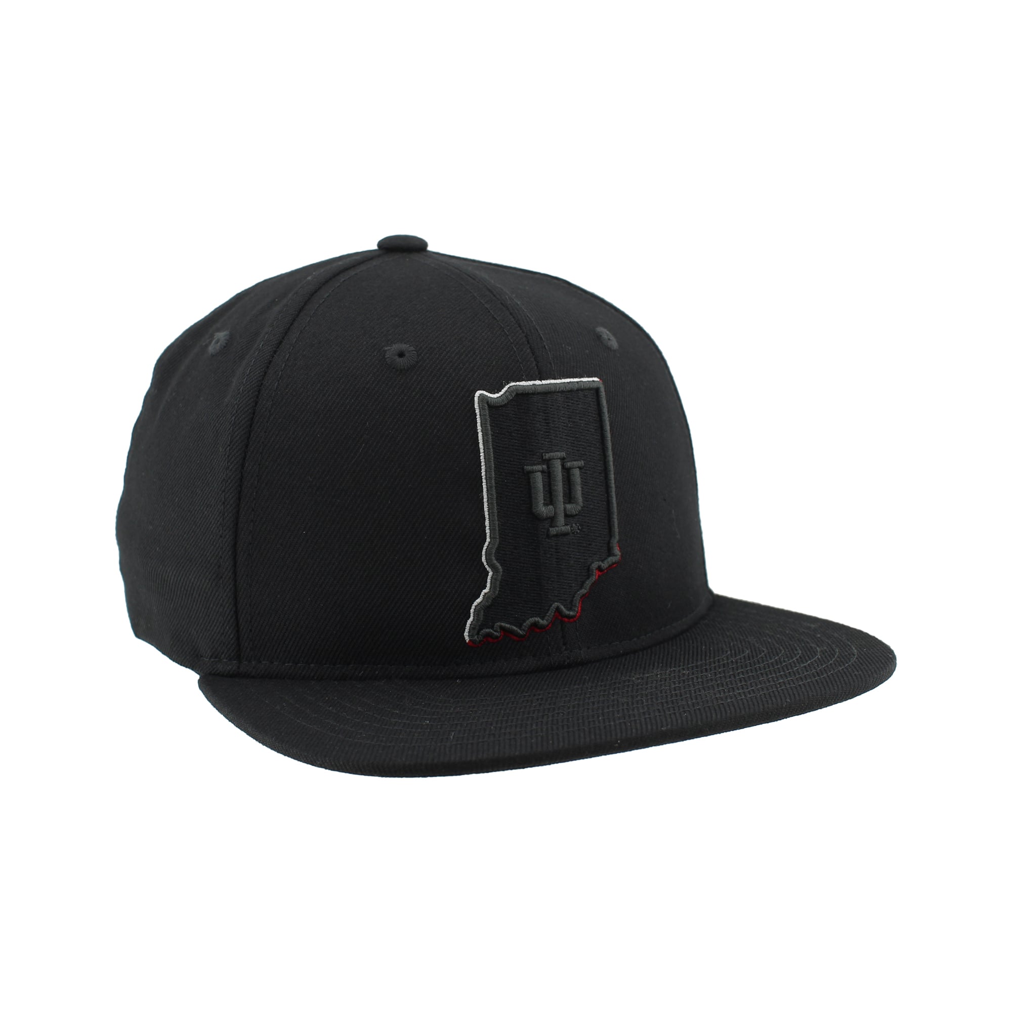 Casquette unisexe Zephyr Black Indiana Hoosiers Slice 3D Z11 Snapback