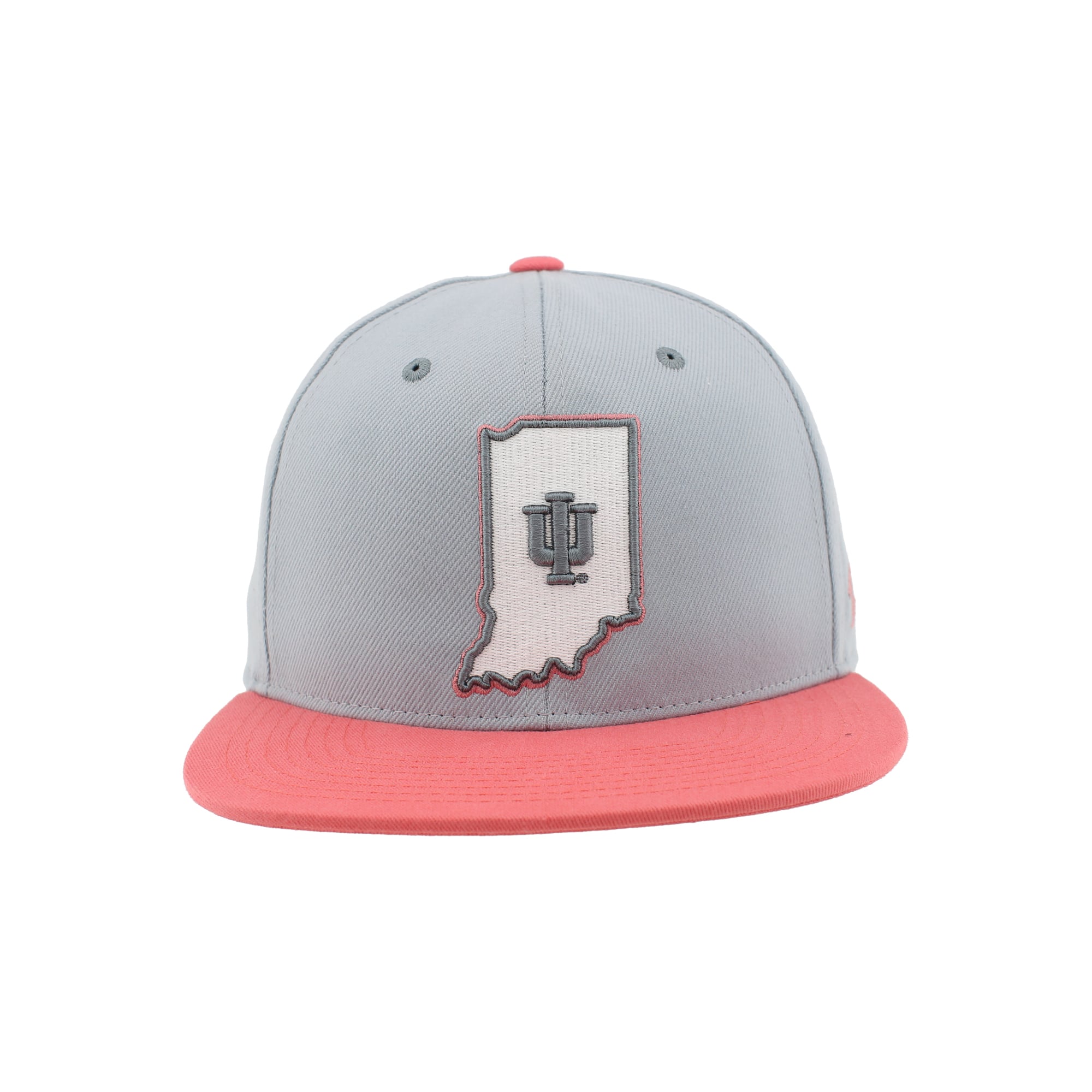 Unisex Zephyr  Gray Indiana Hoosiers Pastel Fitted Hat
