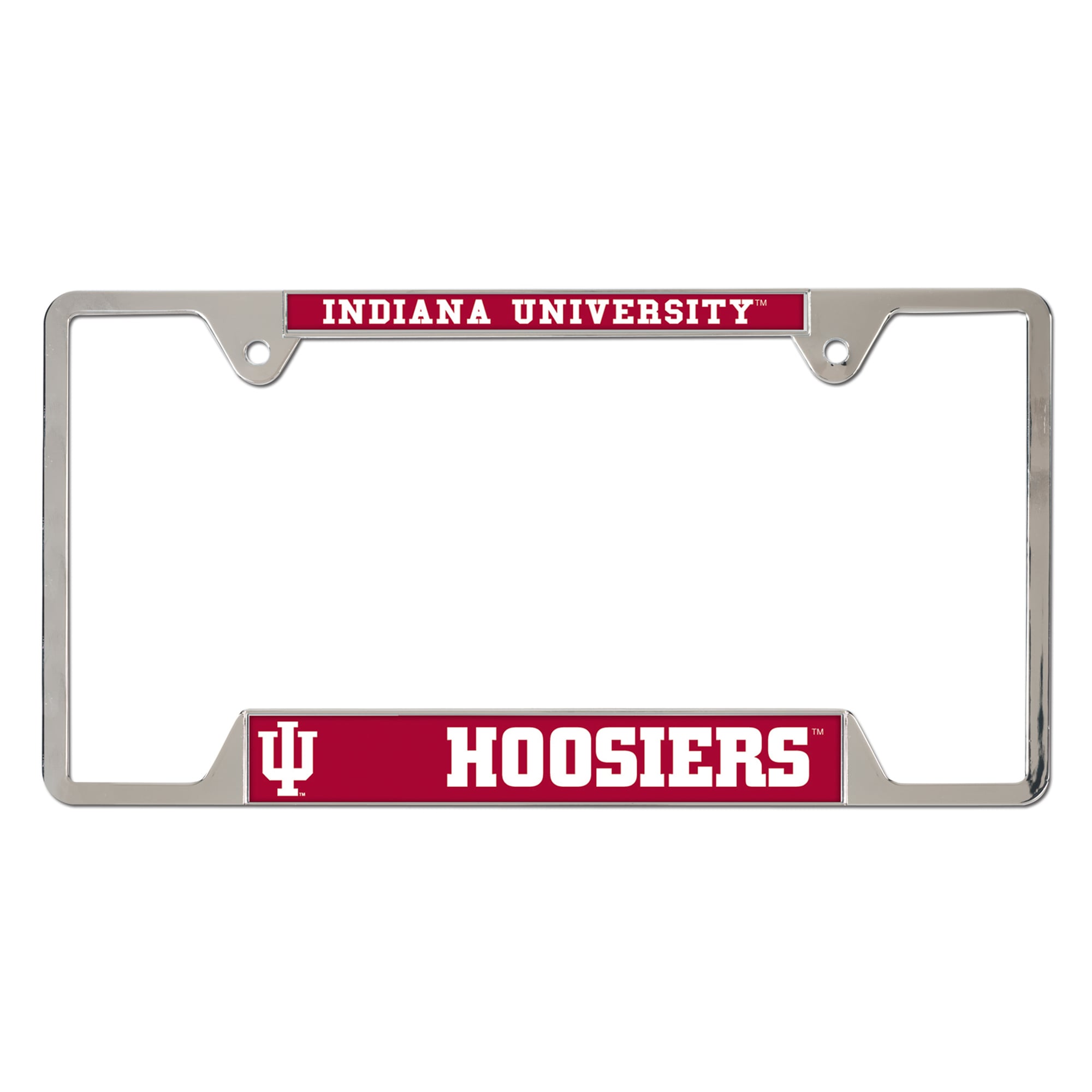 WinCraft  Indiana Hoosiers Chrome Plated Metal License Plate Frame