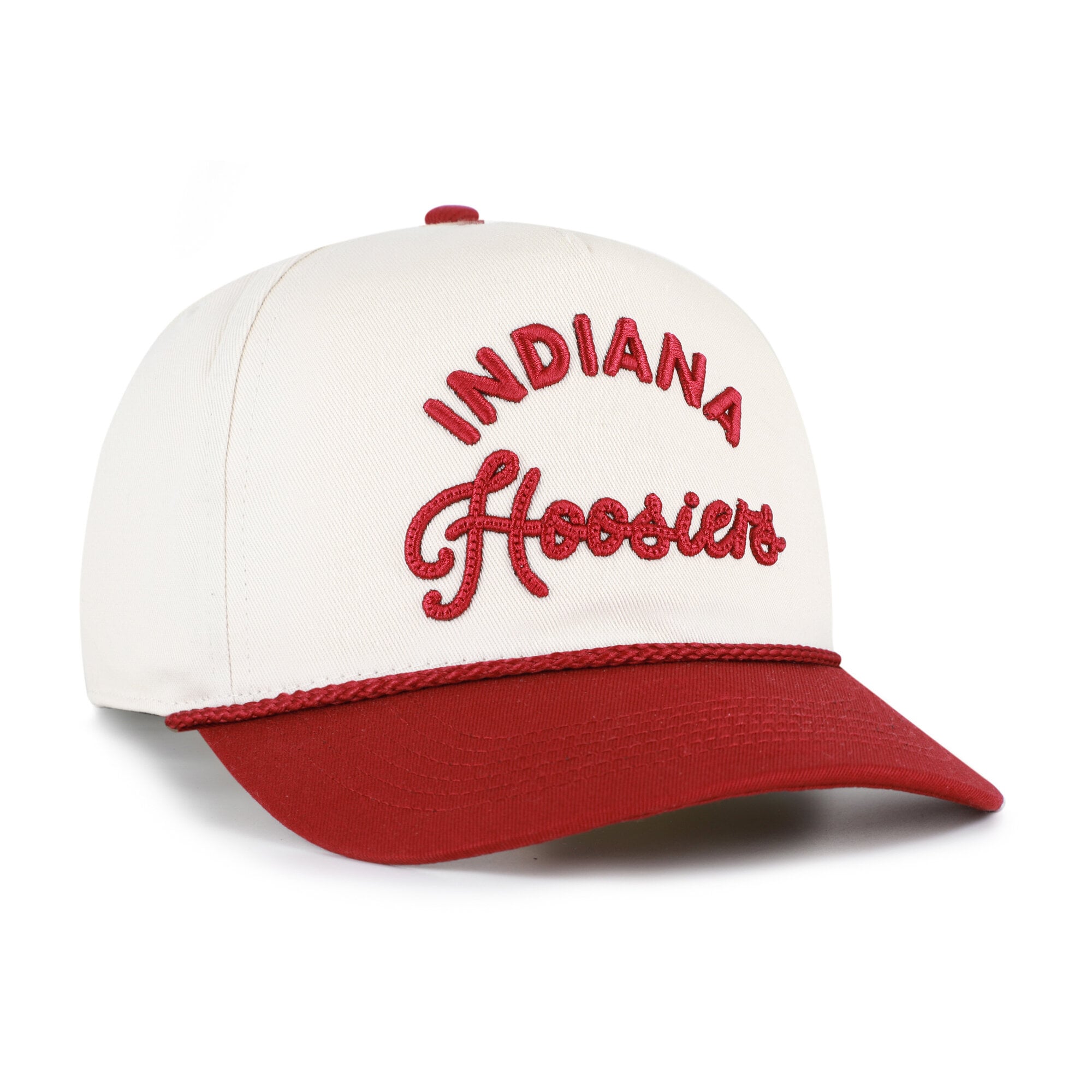 Women's '47 Cream/Crimson Indiana Hoosiers Rope Script Hitch Adjustable Hat
