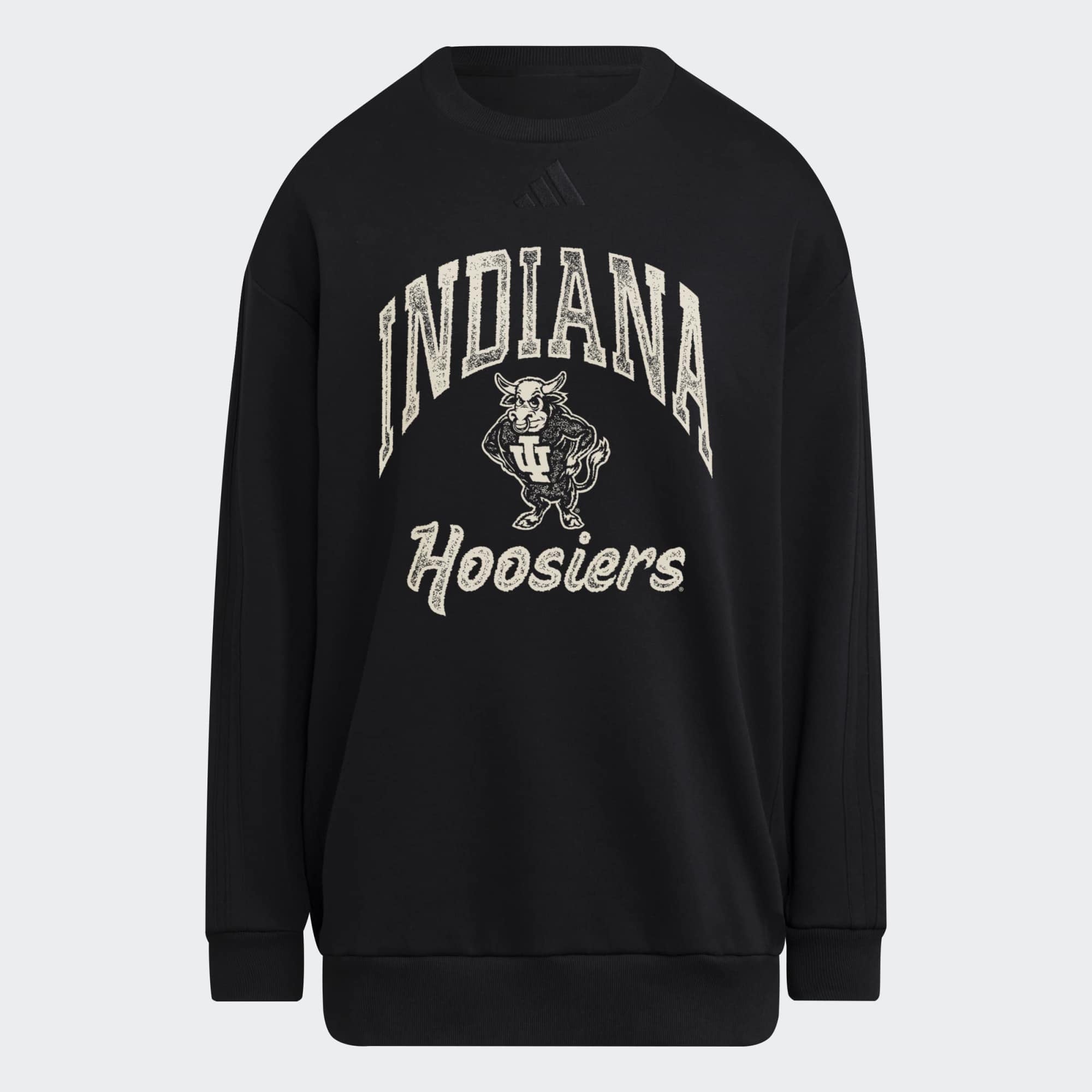 Women's adidas Black Indiana Hoosiers Soft Lux Sweatshirt
