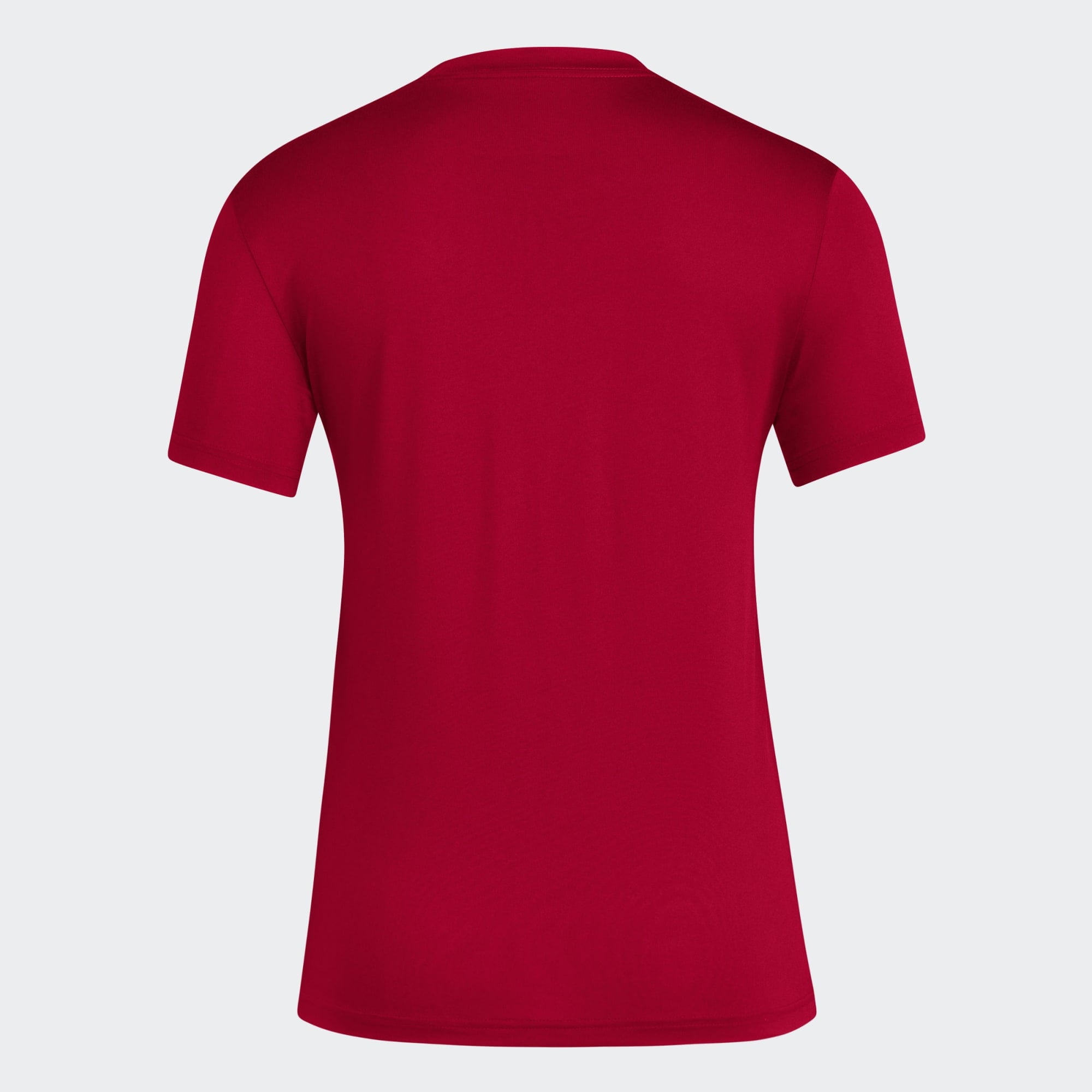 T-shirt d'avant-match adidas Crimson Indiana Hoosiers pour femmes, avec slogan de vestiaire