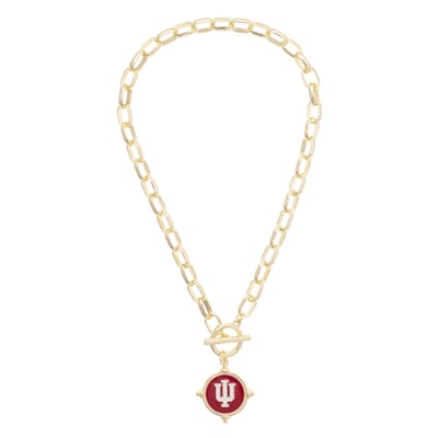Indiana Hoosiers CANVAS Style Women's Intaglio Necklace