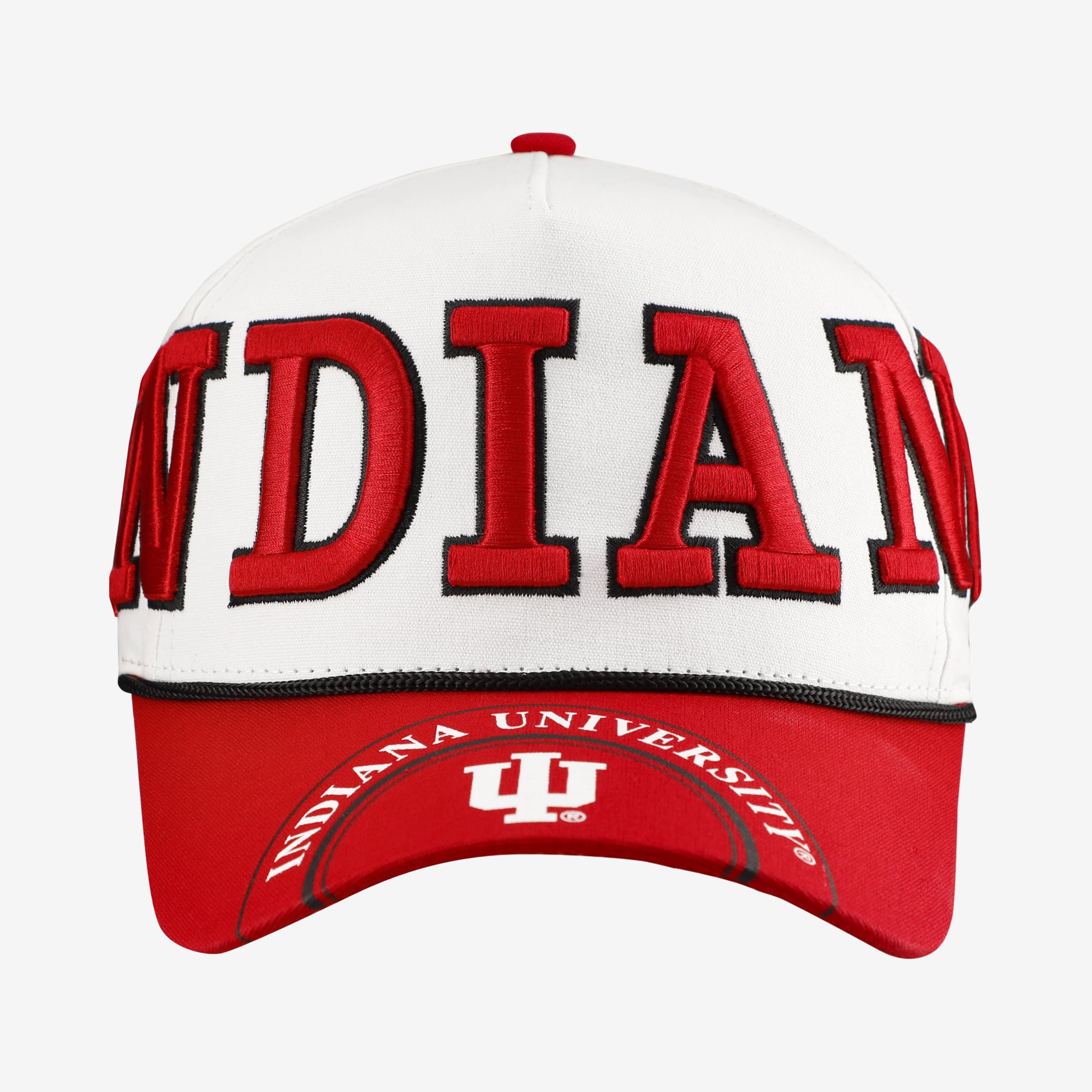 Women's Gameday Social White/Crimson Indiana Hoosiers Five-Panel Rope Away Adjustable Hat
