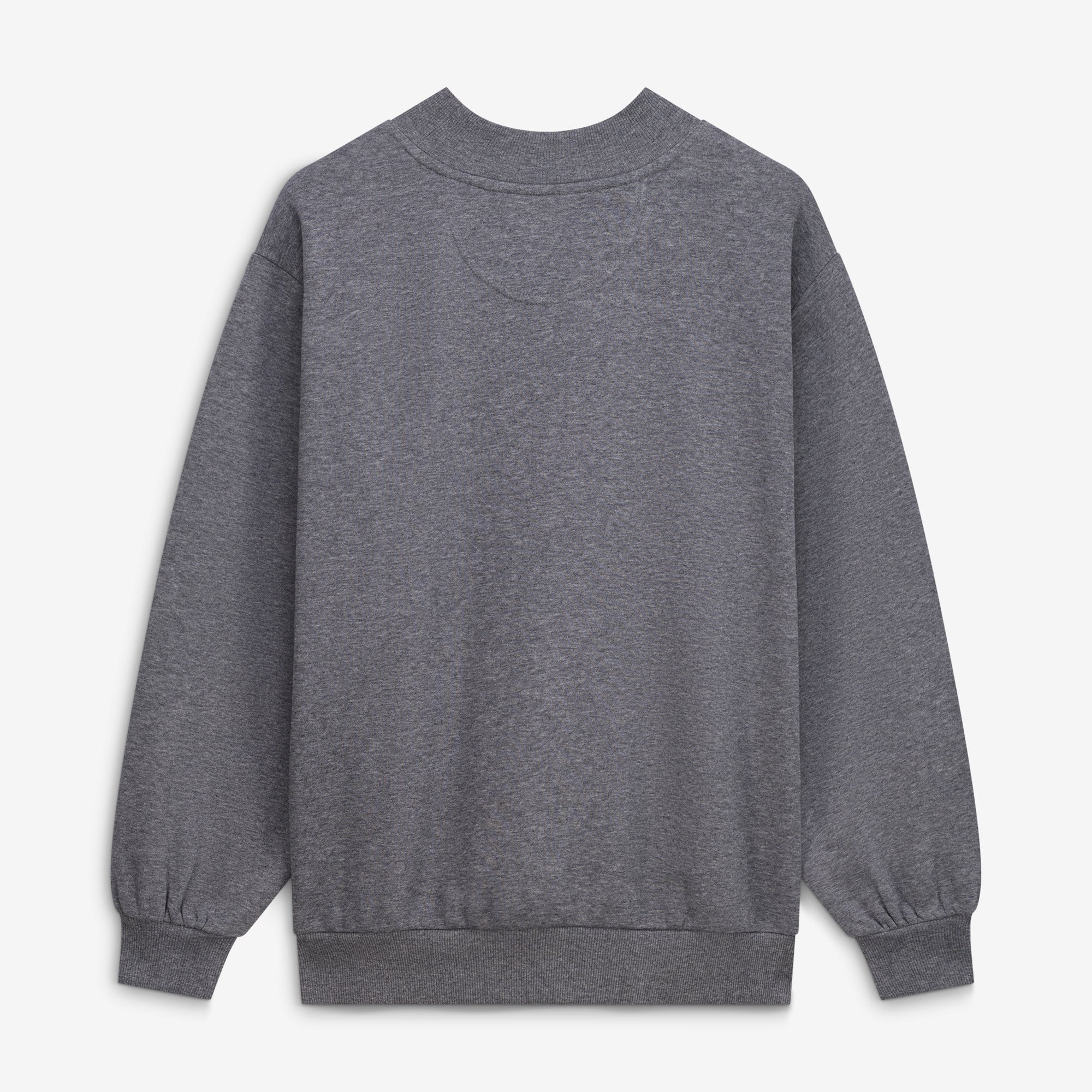 Women's  Heather Gray Indiana Hoosiers Monroe Mock Neck Sweatshirt