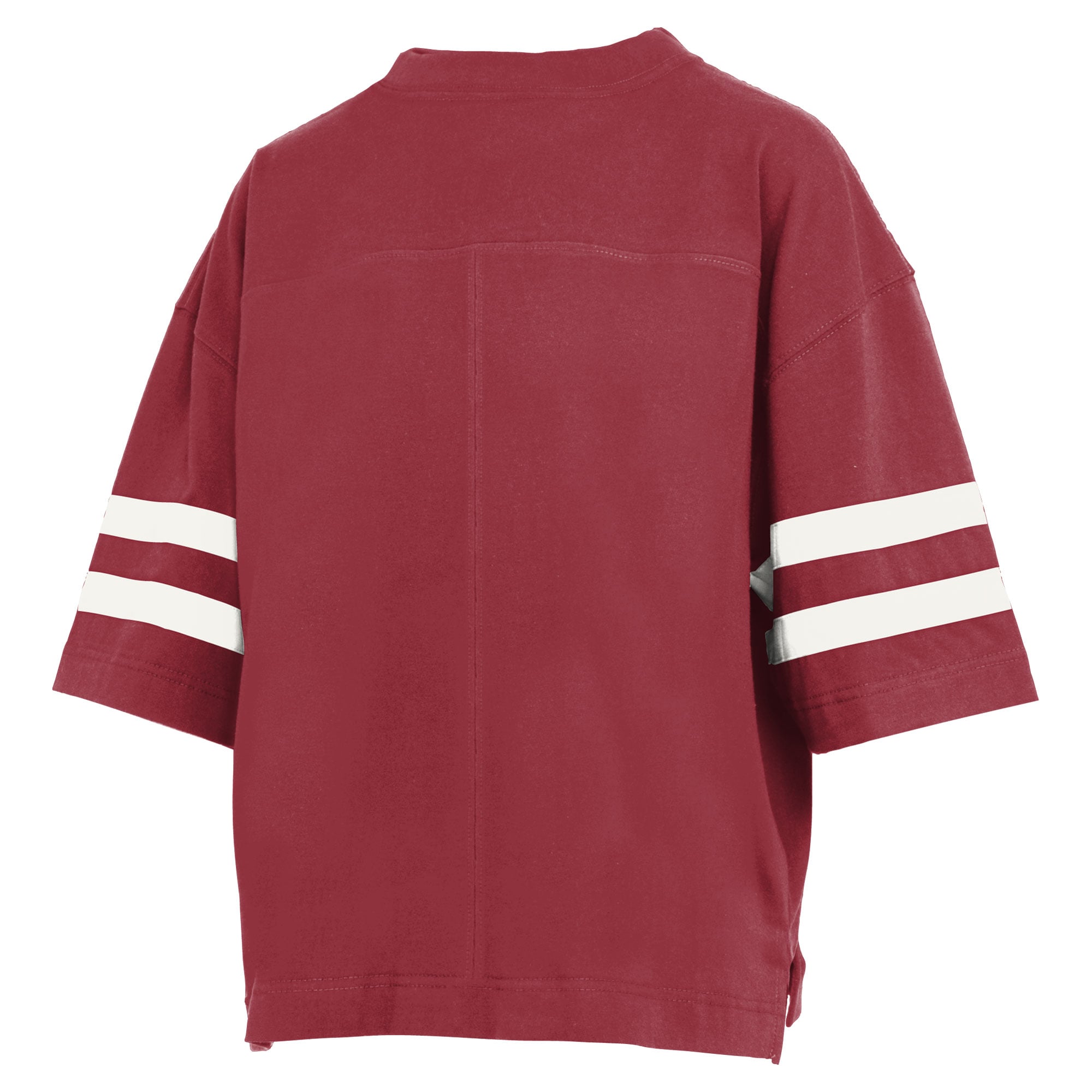 T-shirt court pour femmes Pressbox Crimson Indiana Hoosiers Wayne Tyler