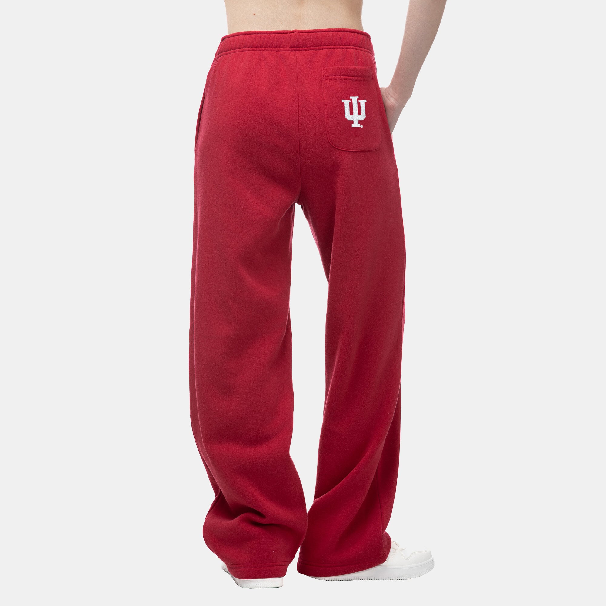Women's ZooZatz  Crimson Indiana Hoosiers Wordmark Fleece Sweatpants