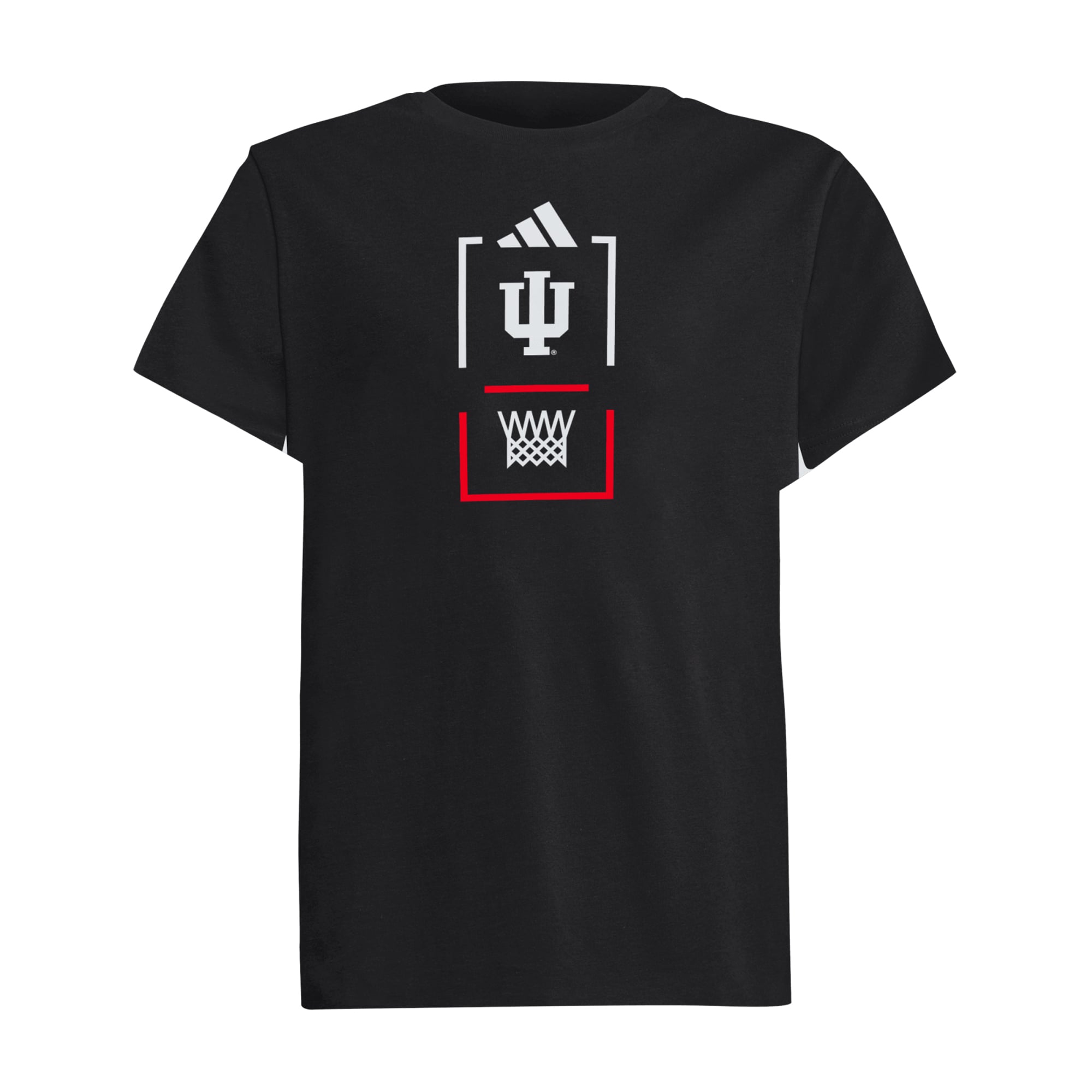T-shirt adidas noir pour jeunes Indiana Hoosiers Basketball Fresh