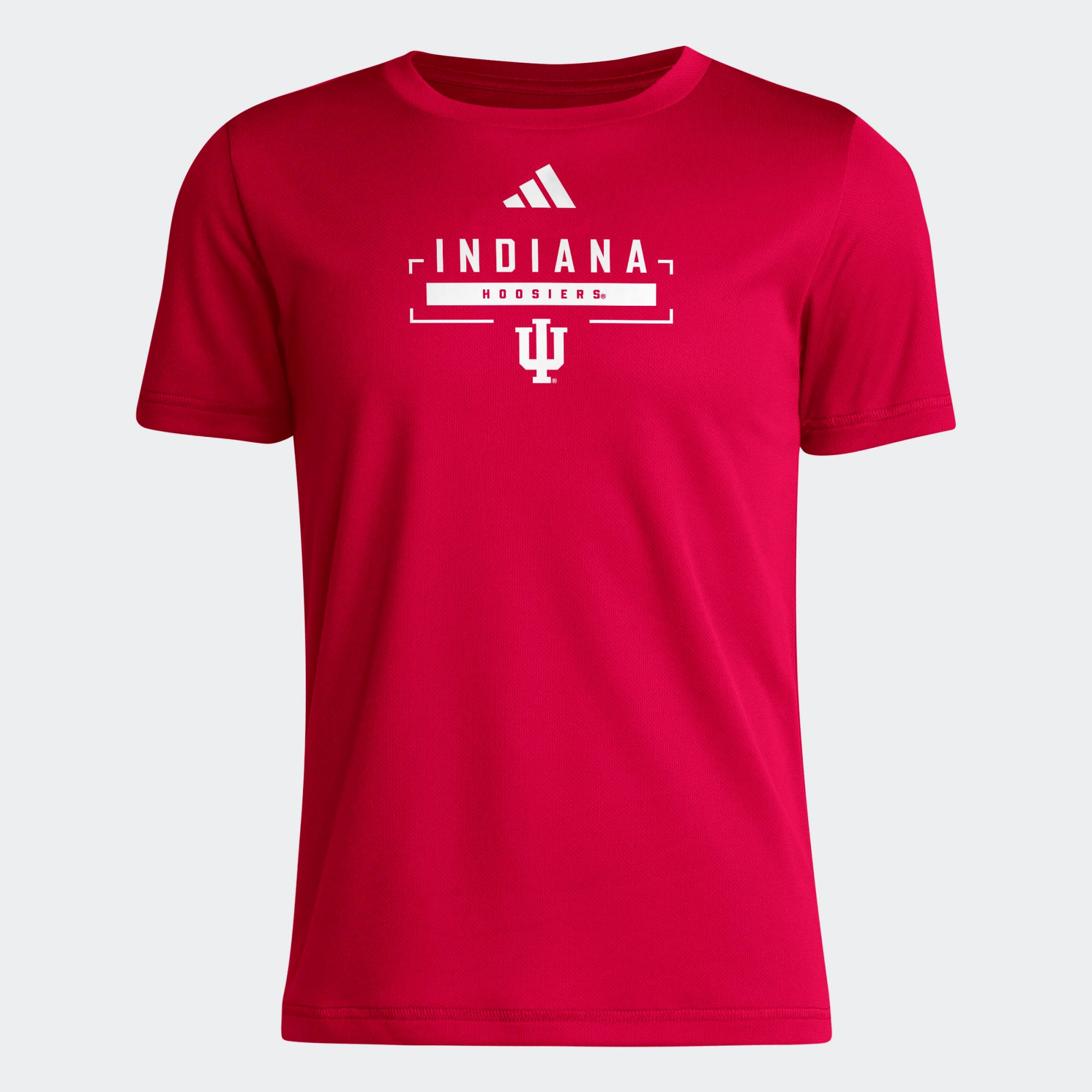T-shirt d'avant-match adidas Crimson Indiana Hoosiers AEROREADY pour jeunes