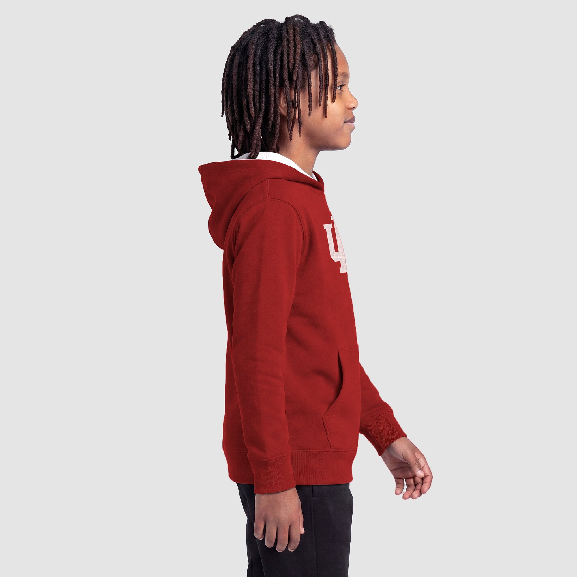 Youth Champion  Heather Gray Indiana Hoosiers Fleece Hoodie