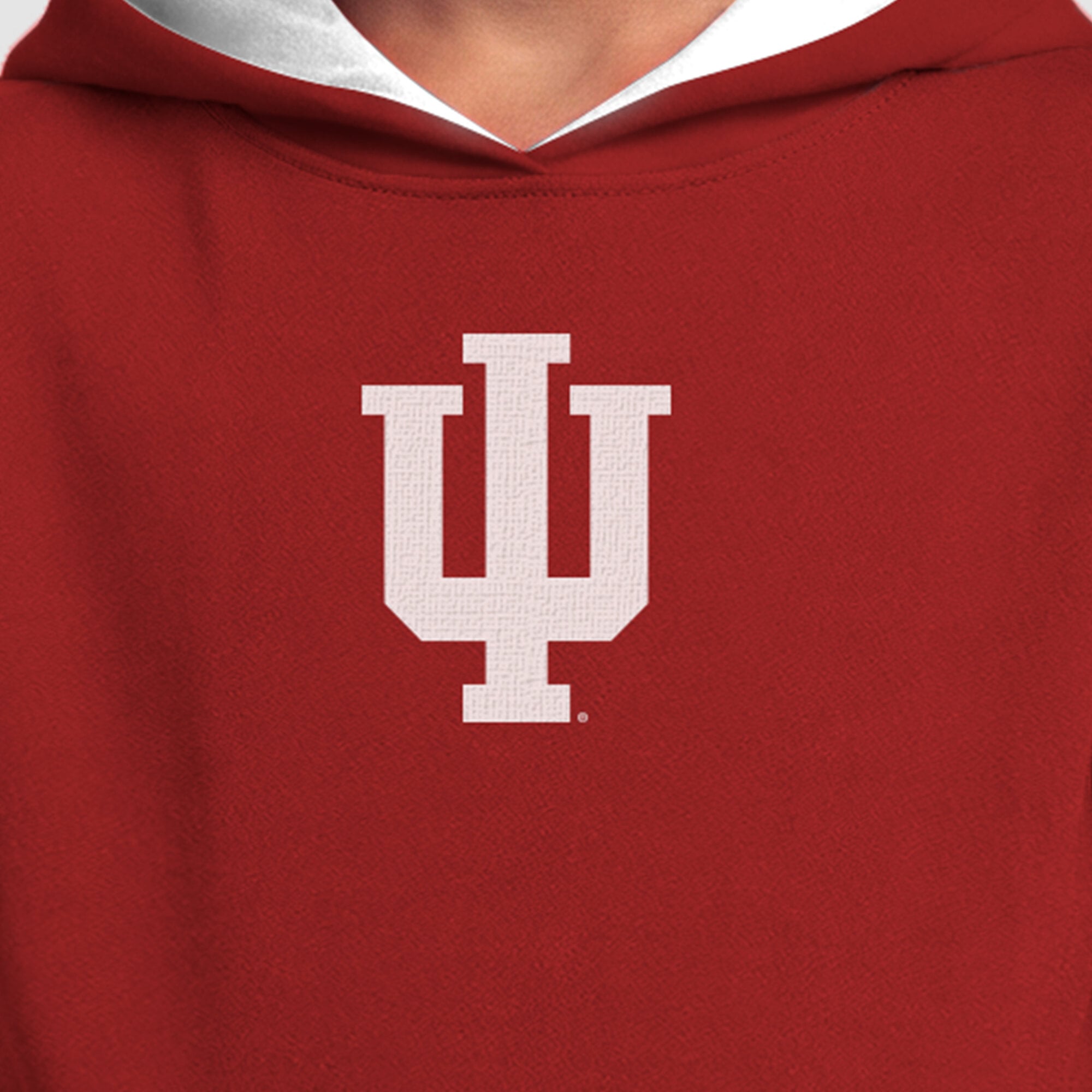 Youth Champion  Heather Gray Indiana Hoosiers Fleece Hoodie