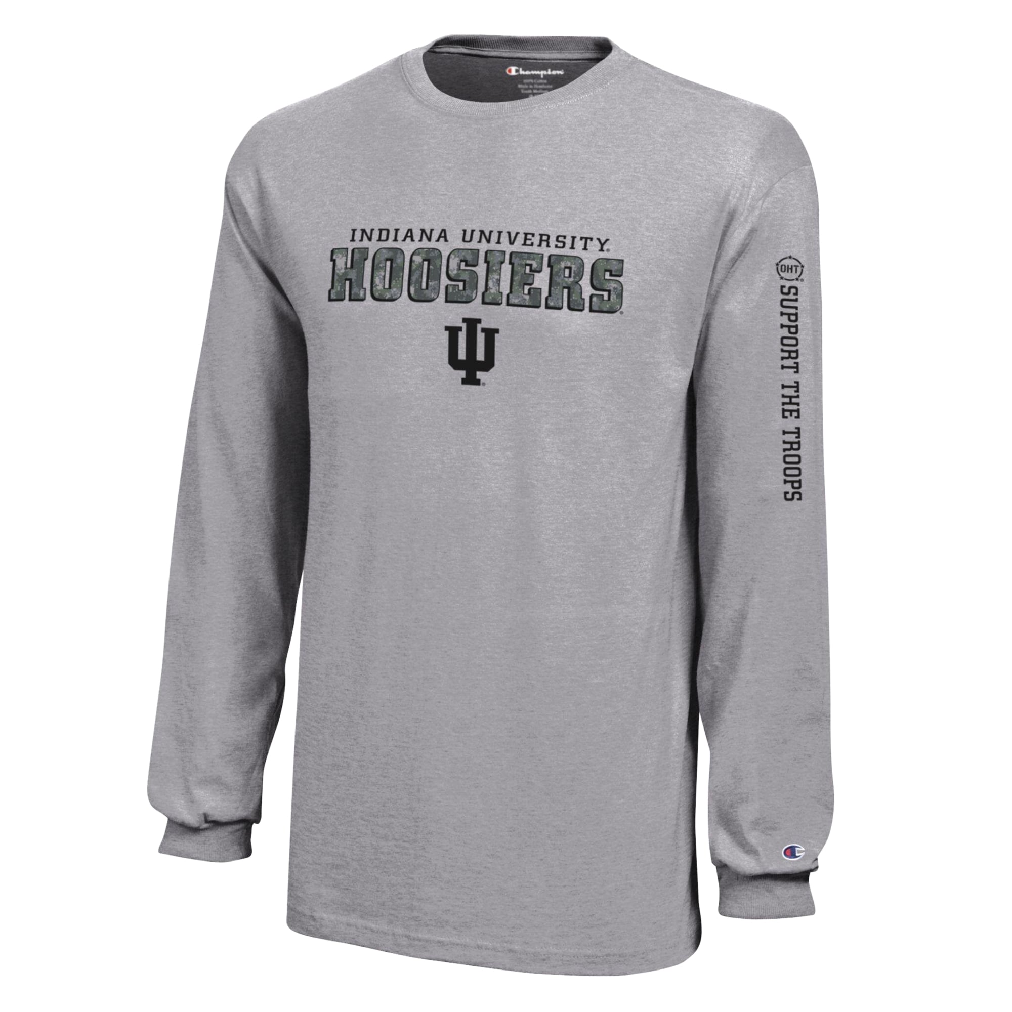 T-shirt à manches longues « Opération Coup du chapeau » de la championne junior Heather Gray Indiana Hoosiers