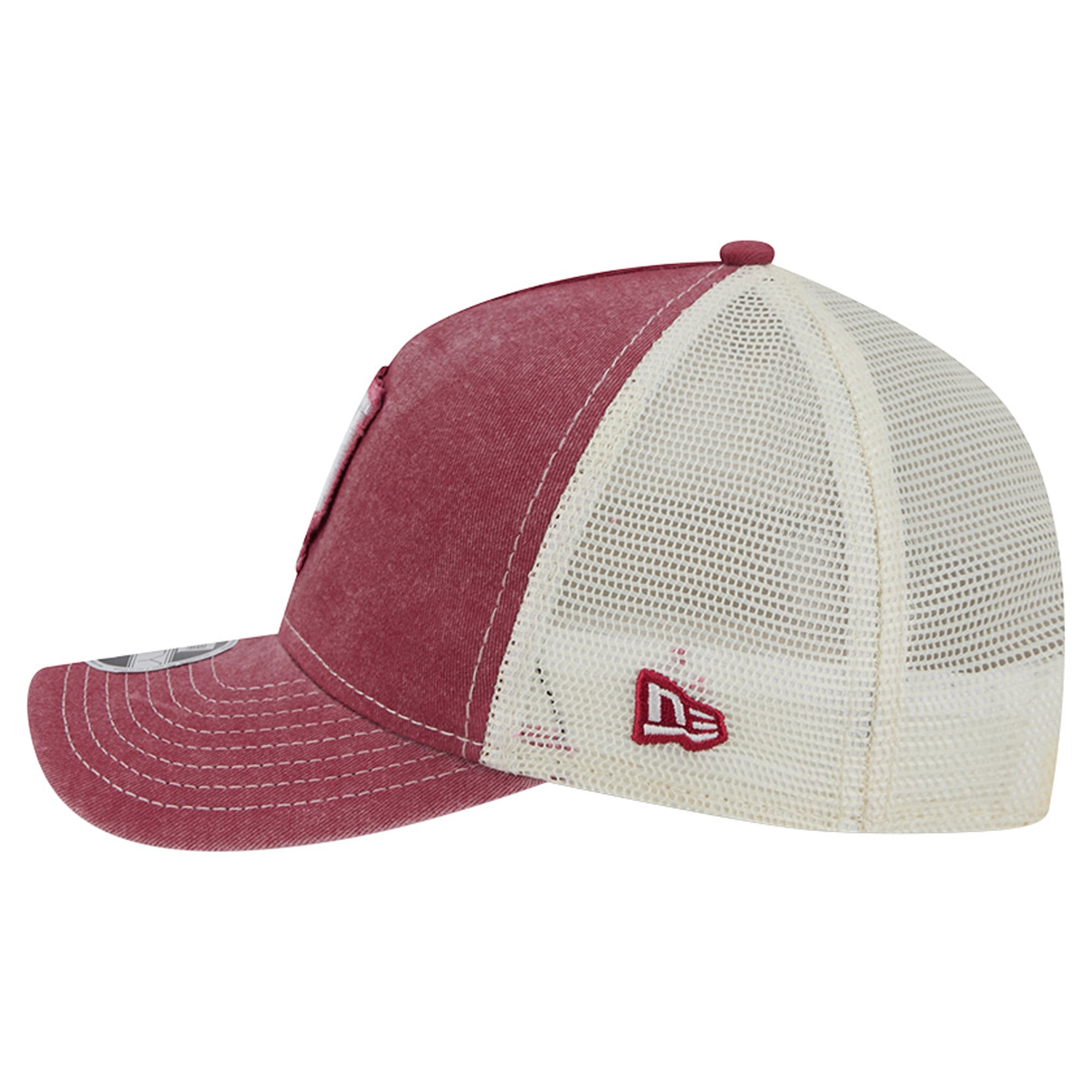 Youth New Era Crimson Indiana Hoosiers Retro A-Frame Adjustable Trucker Hat