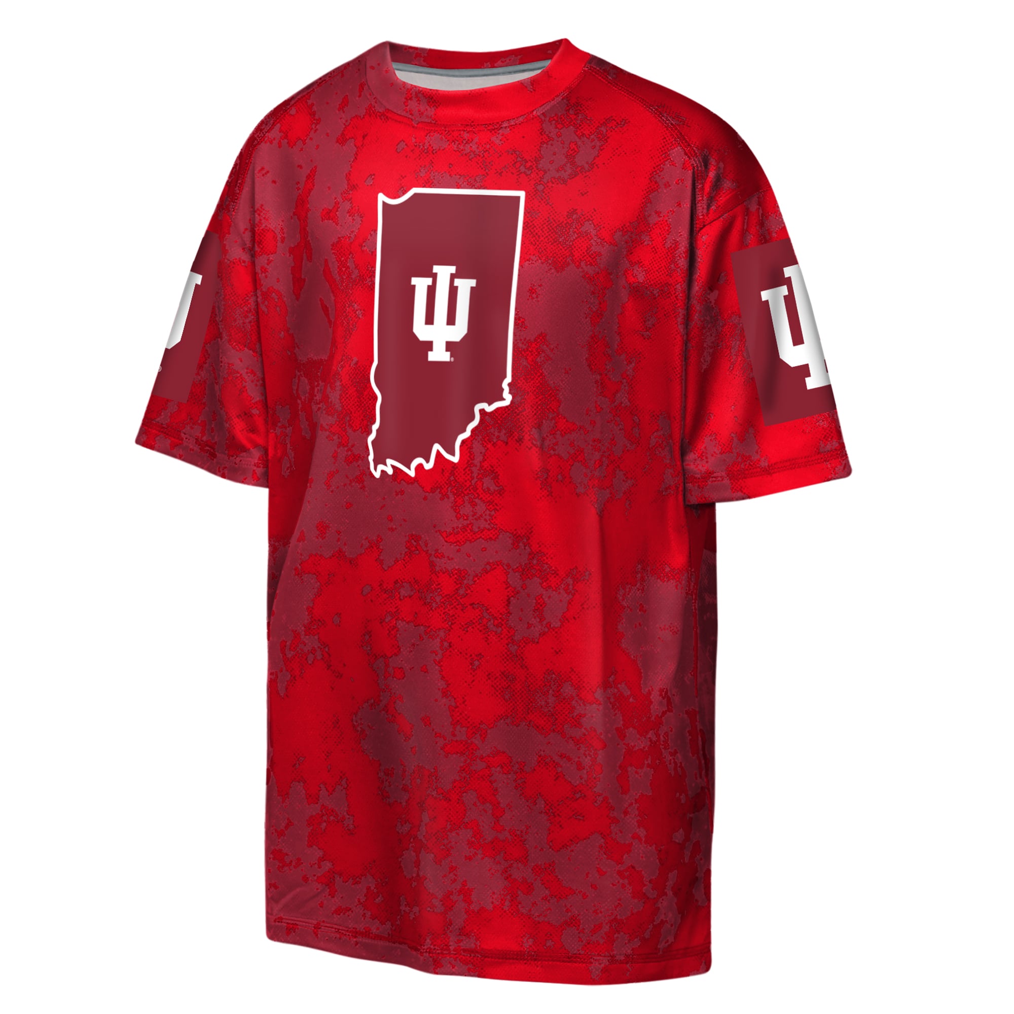 Youth Outerstuff  Crimson Indiana Hoosiers Off-Side Sublimated T-Shirt