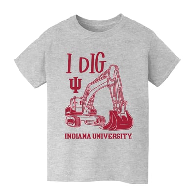 Indiana Hoosiers Vive La Fete Youth Excavator T-Shirt - Gray