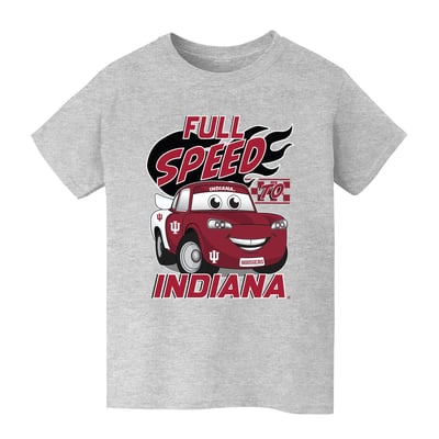  Indiana Hoosiers Vive La Fete Youth Full Speed T-Shirt - Gray