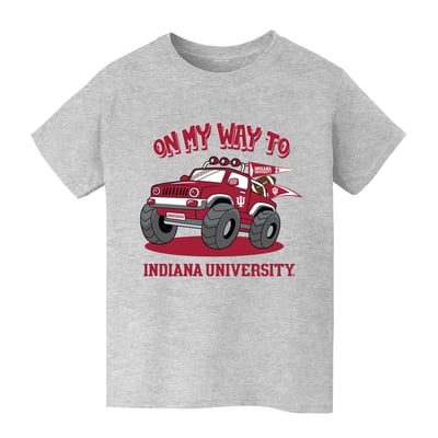 Indiana Hoosiers Vive La Fete Youth On My Way T-Shirt - Gray