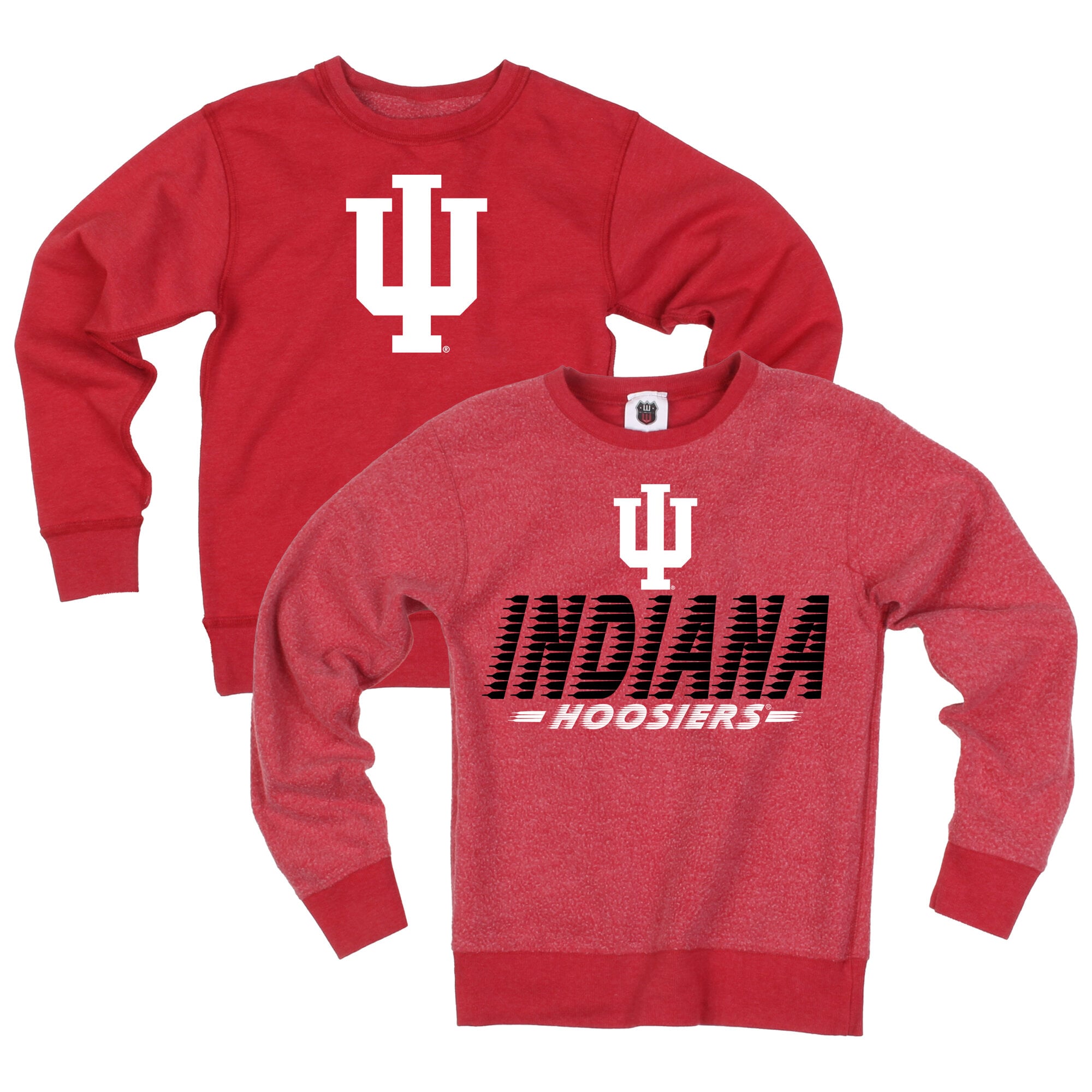 Youth Wes & Willy  Crimson Indiana Hoosiers Reversible Sweatshirt