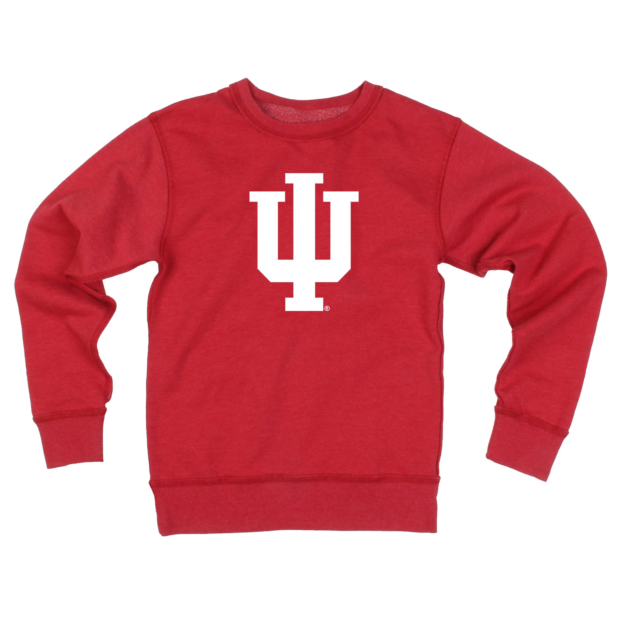 Youth Wes & Willy  Crimson Indiana Hoosiers Reversible Sweatshirt