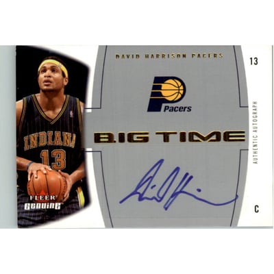 2004-05 Fleer Genuine Big Time Autographs Gold #DH David Harrison
