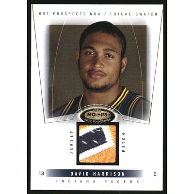 2004-05 Hoops Hot Prospects #98 David Harrison JSY RC