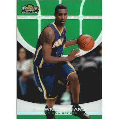 2005-06 Finest Refractors Green #156 Shawne Williams