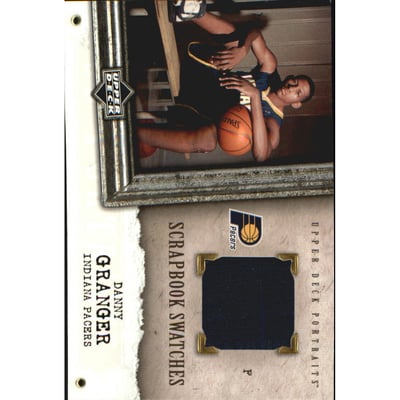 2005-06 UD Portraits Scrapbook Swatches #DG Danny Granger