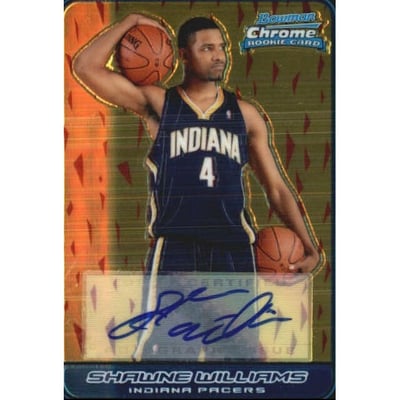 2006-07 Bowman Chrome #154 Shawne Williams B AU RC