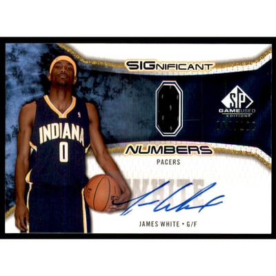 2006-07 SP Game Used Significant Numbers #JW James White/100