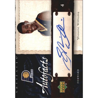 2007-08 Artifacts Autofacts #AFSW Shawne Williams