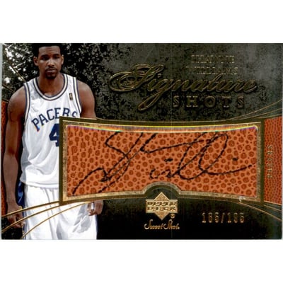 2007-08 Sweet Shot Signature Shots Black Ink #CW Shawne Williams/195