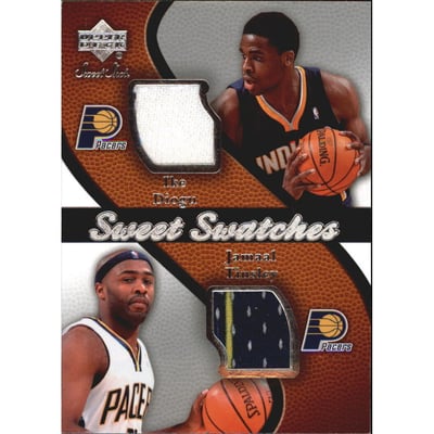 2007-08 Sweet Shot Sweet Swatches Dual #TD Ike Diogu/Jamaal Tinsley