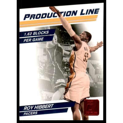 2010-11 Donruss Production Line Die Cuts Ruby #72 Roy Hibbert