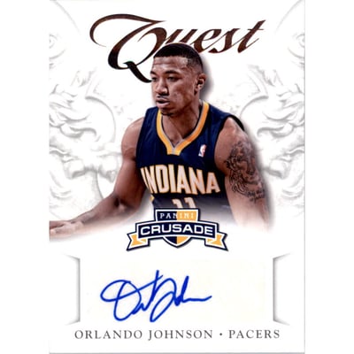 2012-13 Panini Crusade Quest Autographs #47 Orlando Johnson
