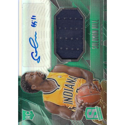 2013-14 Panini Spectra #114 Solomon Hill JSY AU RC