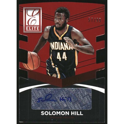 2014-15 Elite Status Signatures Red #92 Solomon Hill