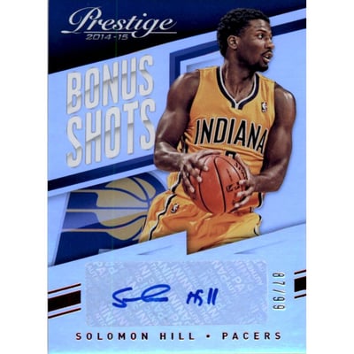 2014-15 Prestige Premium Bonus Shots Autographs Red #53 Solomon Hill/99