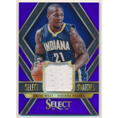 2014-15 Select Swatches Prizms Purple #48 David West